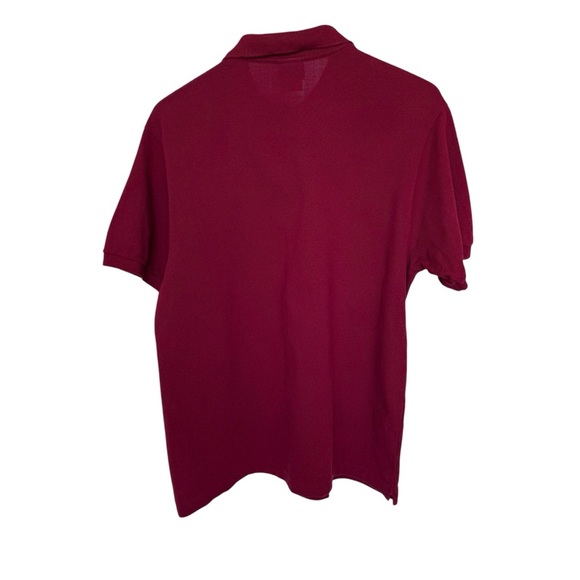 Lacoste Men's Polo Shirt Red Size L Short Sleeve Casual Collared Cotton 2 Button - Picture 5 of 11